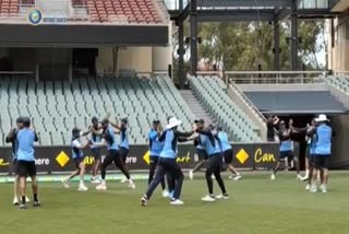 India team indulge in fun drill to get charged up before nets