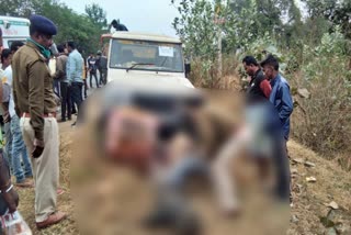 one man died due to road accident in dhanbad