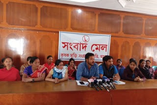 KMSS organised a Press Meet against of micro finance compan