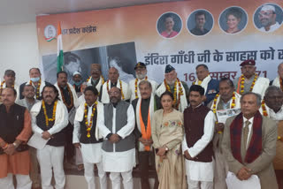 congress honored soldiers in lucknow