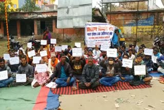 indefinite strike of disabled people in ramgarh