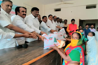 trs govt Distribution of clothes to Christians