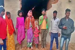 elephants demolished house of villagers in chatra