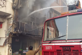 fire in plastic warehouse