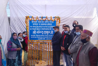 Bhoomi Pujan of the work of sewage drainage scheme in hamirpur