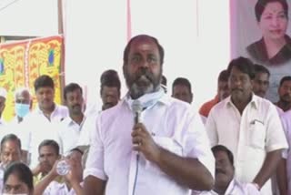 எய்ம்ஸ் வருவதை யாராலும் தடுக்க முடியாது என அமைச்சர் பேச்சு