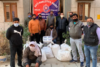 Dwarka Anti Narcotics Squad arrested  hemp smuggler In Delhi