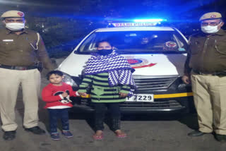 delhi police pcr reunite missing child from her mother