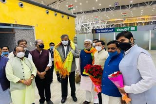 Union Tourism Minister Prahlad Patel reached Raipur