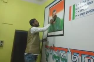 Jitendra Tiwari's picture is inked after he left tmc party