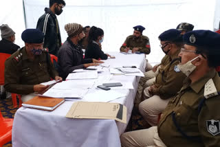 Camp organized in police control room