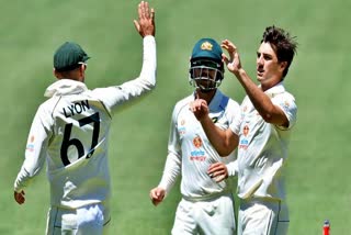 India scored 244 runs in the first innings in adelaide test