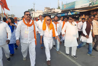 Shiv Sena Padyatra in Kondagaon