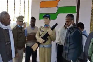 Mahendragarh marty statue unveiled