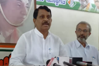 EX MP BN Chandrappa Press meet at Chitradurga