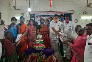 mini Christmas celebrations at chinna chinthakunta mandal by mp  Manne srinivas Reddy