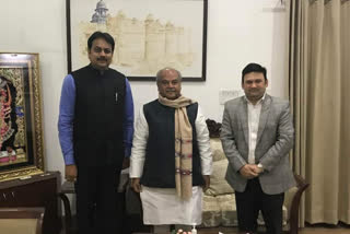 Harshvardhan Patil met Agriculture Minister Narendra Singh Tomar in new delhi