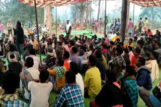 villagers protest in kanker