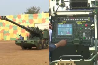 Advanced Towed Artillery Gun System Howitzer gun firing at the Balasore test-firing range in Odisha