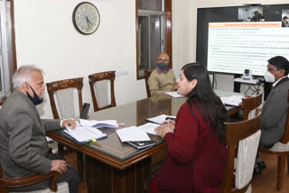 rajasthan chief secretary Niranjan meeting, meeting with senior officials