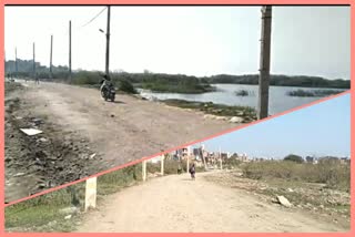 Road connecting Delhi's Mukundpur and Jahangirpur village deteriorated