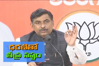 bjp senior leader muralidhar rao allegations on dharani portal