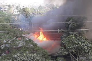 massive fire broke out in guwahati