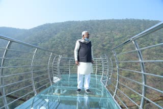 glass skywalk inspection in nalanda