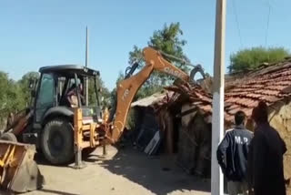 House built on the land of forest department razed