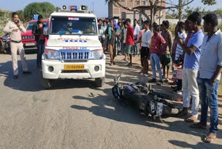 one-bike-rider-died-in-road-accident-near-khunta-ghat-in-kota