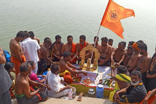 celebrating pambarattu festival in husnabad temple