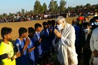 Singhdev in football competition program