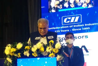 CM Bhupesh Baghel targets BJP at CII program in Raipur