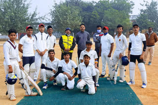 Cricket match organized under Fit India campaign
