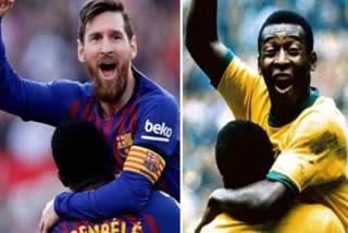 Messi equals Pele's record of most goals for one club