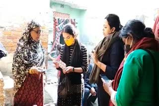 all india progressive women team met pinky family in moradabad