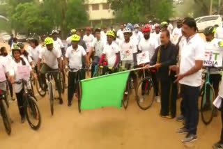 cycle rally for Fit India