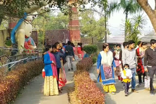 Tourists start coming to Nandan mountain of Deoghar