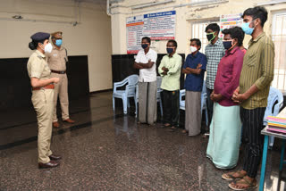 perambalur sp meets accused persons and given advice