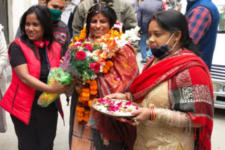 Mayor Anamika Mithilesh reached her house