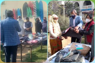 ndmc donated warm woolen cloths to the poor and needy people under the concept of neki ki deewar