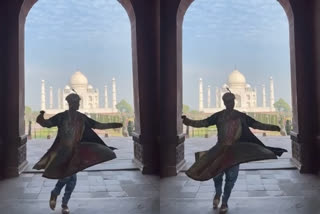 Akshay Kumar twirls in front of Taj Mahal