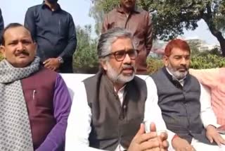 rajya sabha mp neeraj shekhar reached azamgarh