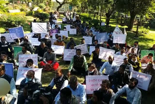 Teachers sitting on strike