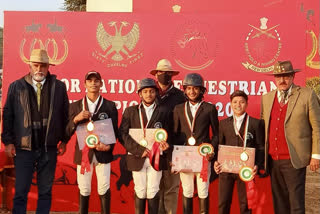 Horsemen of Madhya Pradesh won 8 medals in Junior National Equestrian Competition