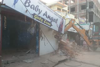 action against encroachment in Rewa