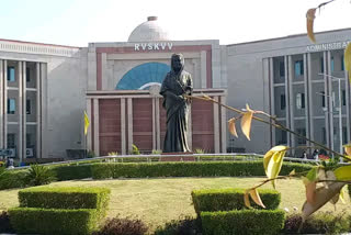 Protest of students in Rajmata Vijayaraje Scindia Agricultural University