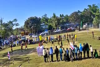 volleyball match organized in jonai on the occasion of golden jubilee of tmpk