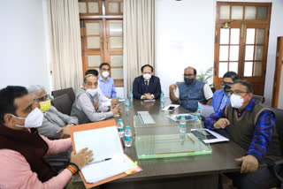 Minister Sudhakar Meeting with Jeevasarthakathe officials