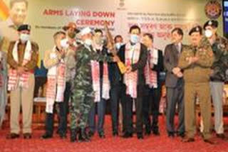 63 members of 4 militant groups surrender in Assam
